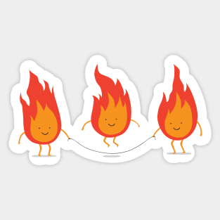 Playing with fire Sticker